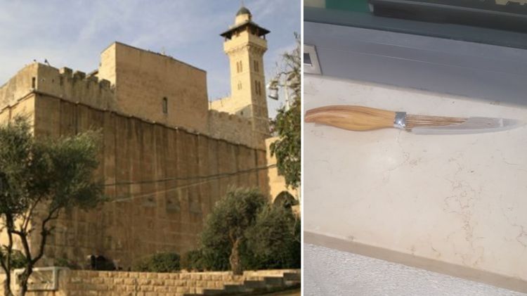 פעם שניה בשבוע • בנס עצום נמנע פיגוע דקירה במערת המכפלה